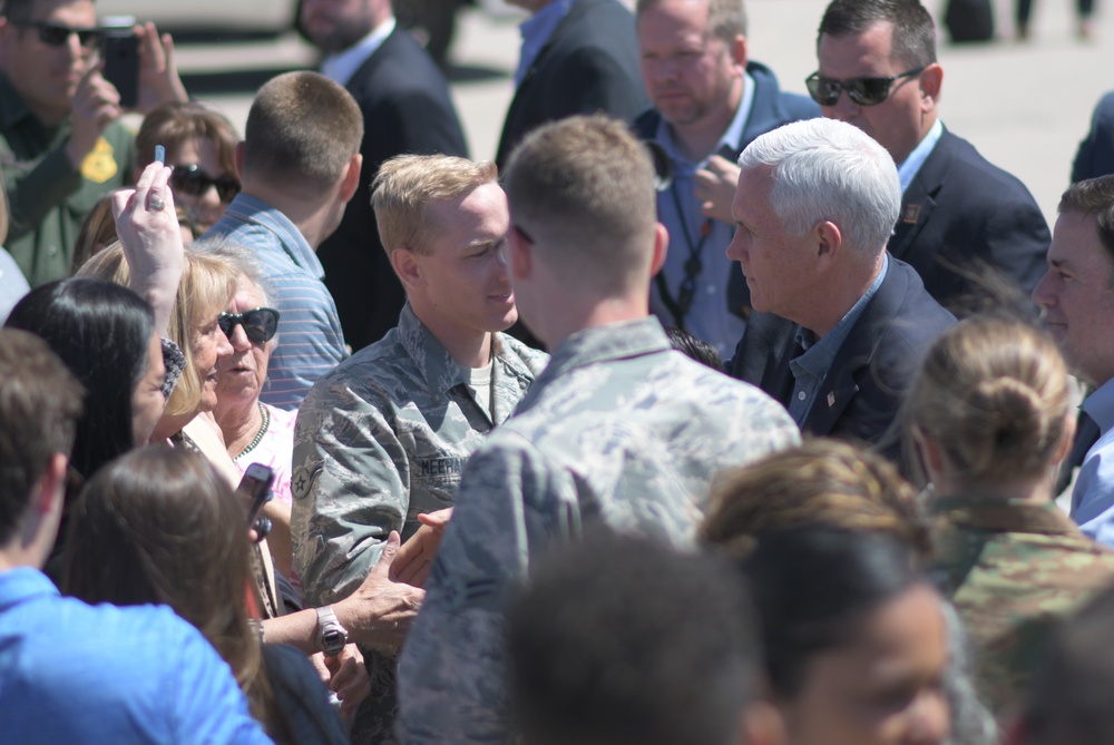 Vice President stopped by  Davis-Monthan AFB