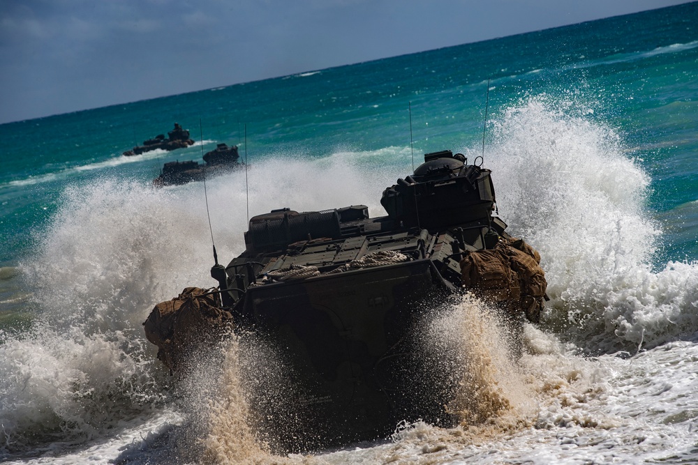 Tracks in the Sand: CAC Conducts a Simulated Beach Assault