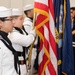 Color Guards parades colors during retirement ceremony