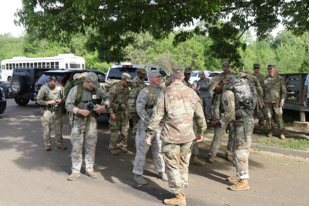 Mississippi National Guard Soldiers prepare for ruck march during 2019 Best Warrior competition