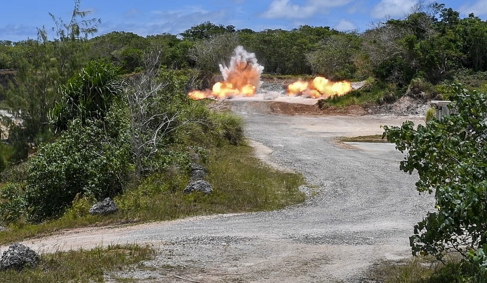 NMCB 133 Conducts Demolition Training with Air Force Counterparts