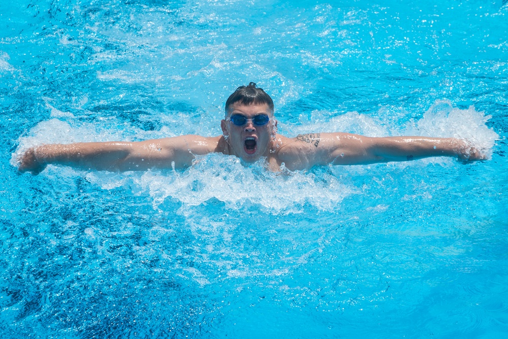 Alpha Company battles for the Paddle during the Raider's Challenge
