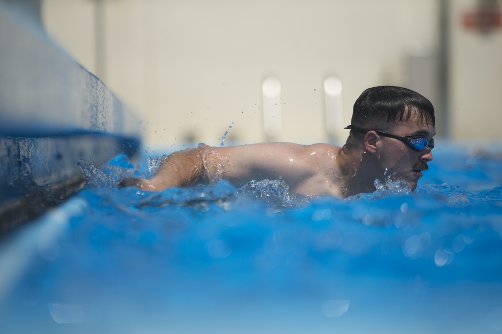 Alpha Company battles for the Paddle during the Raider's Challenge