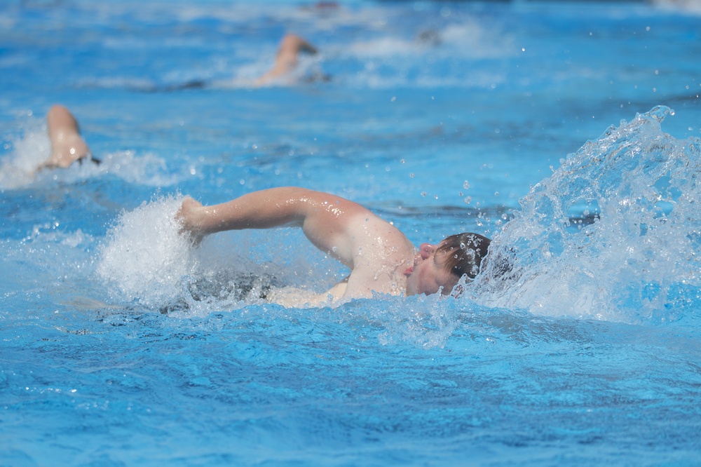 Alpha Company battles for the Paddle during the Raider's Challenge