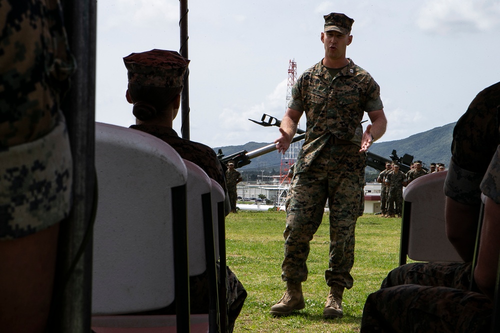 Echo Battery changes hands during forward-deployed change of command