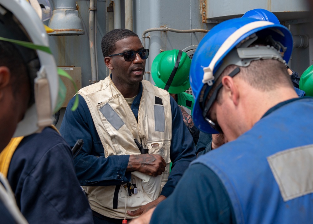 USS Fort McHenry conducts replenishment-at-sea