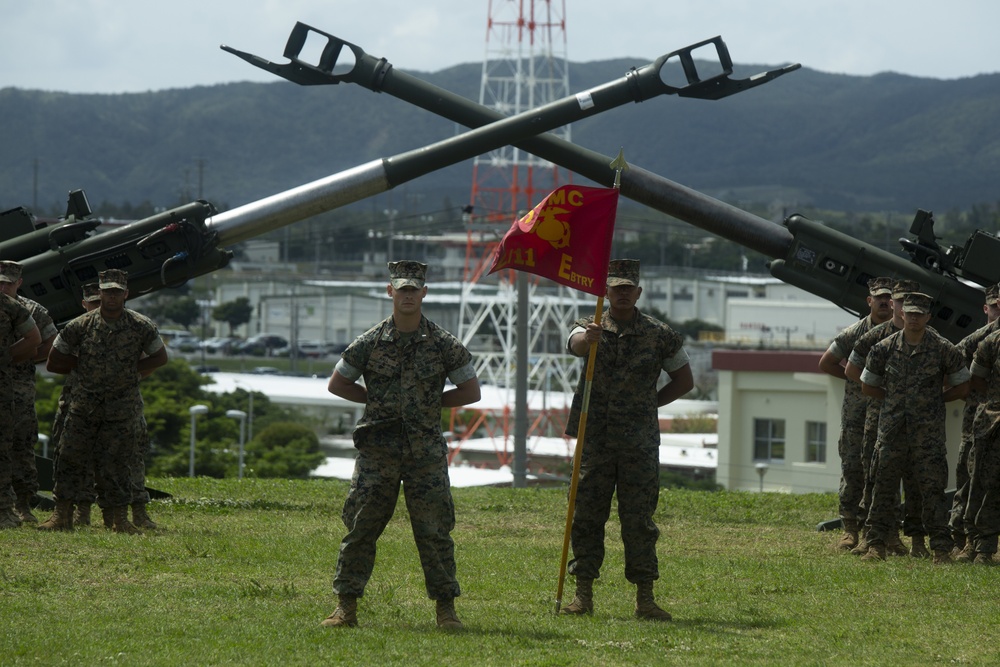 Echo Battery changes hands during forward-deployed change of command