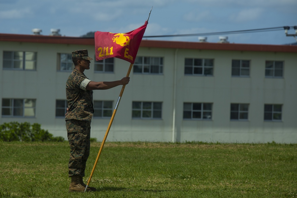 Echo Battery changes hands during forward-deployed change of command