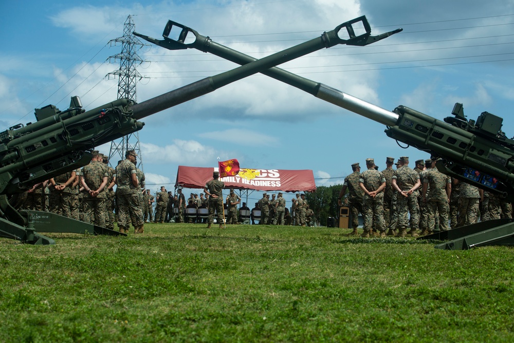 Echo Battery changes hands during forward-deployed change of command