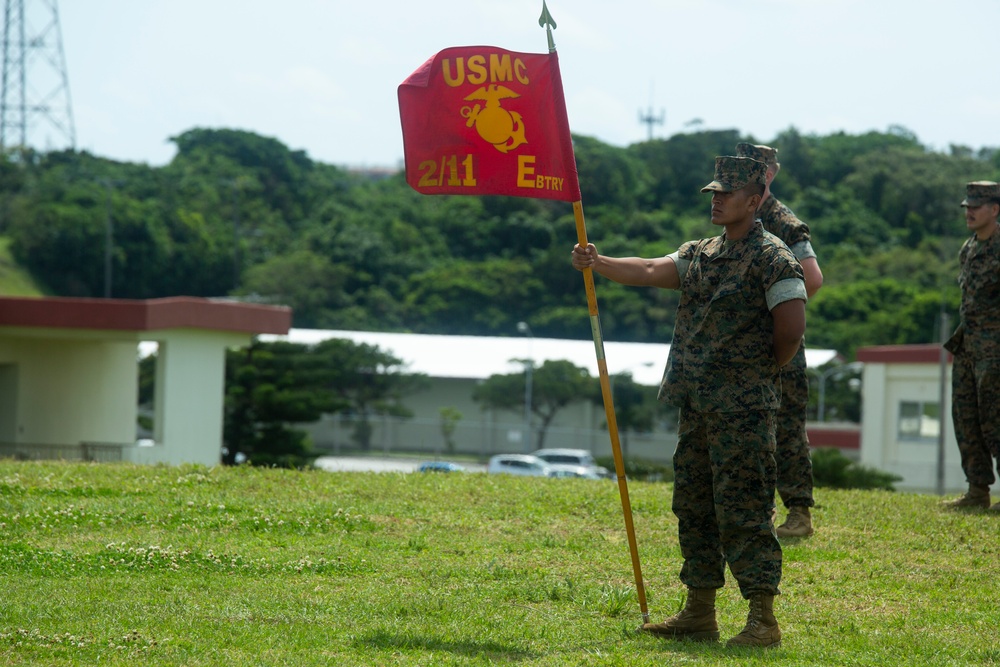 Echo Battery changes hands during forward-deployed change of command