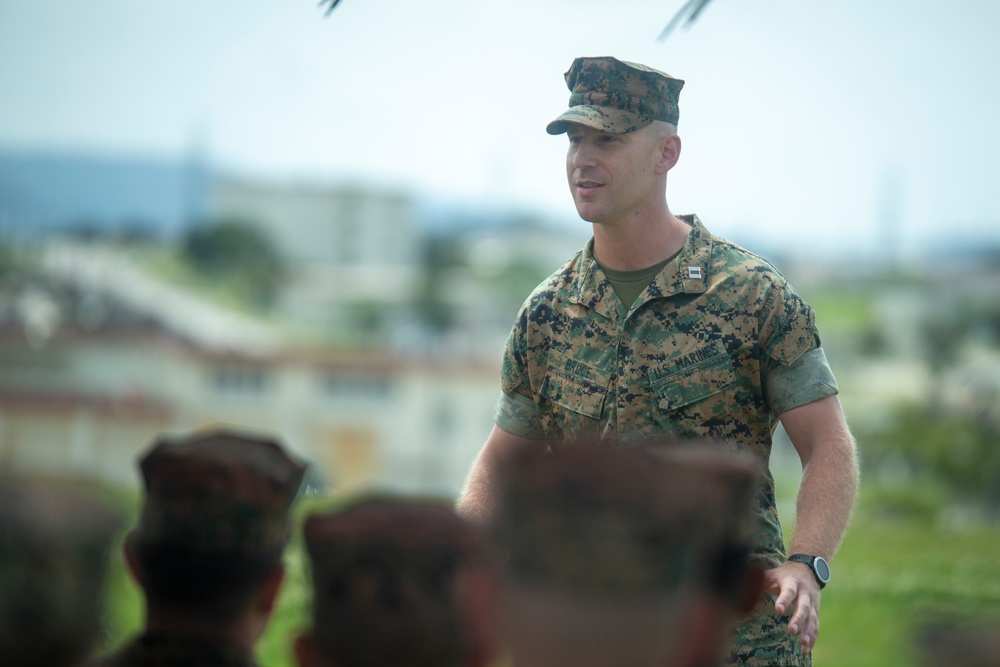 Echo Battery changes hands during forward-deployed change of command