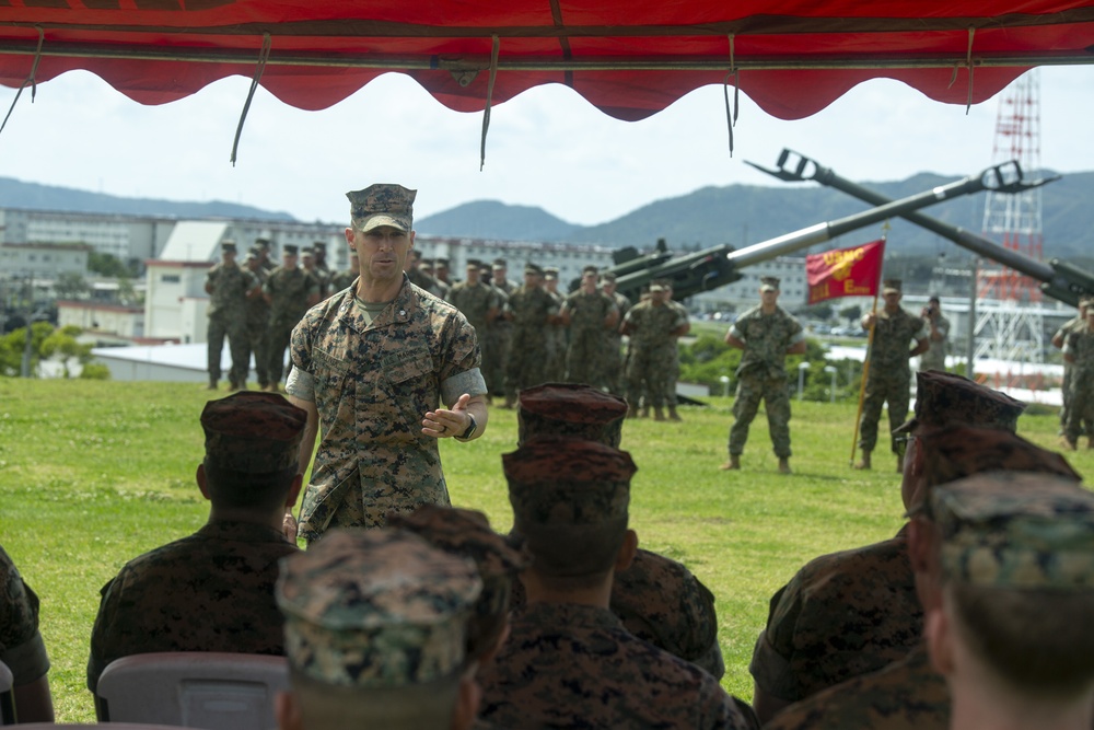 Echo Battery changes hands during forward-deployed change of command