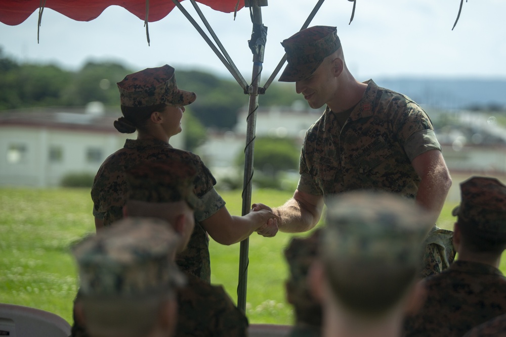 Echo Battery changes hands during forward-deployed change of command