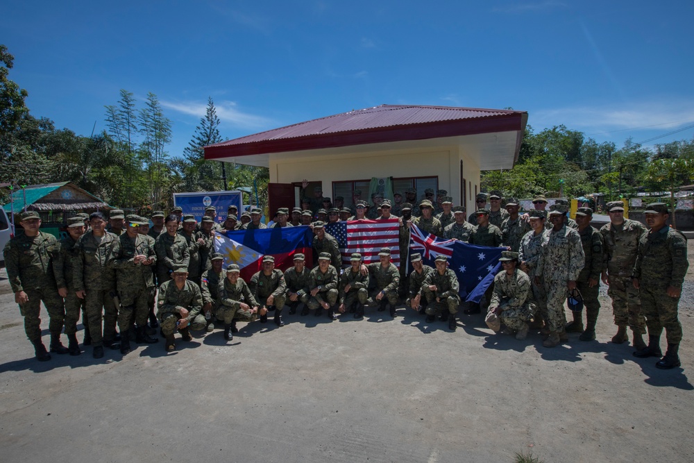 Balikatan 2019: Philippines, U.S., and Australian service members celebrate the opening of a new clinic