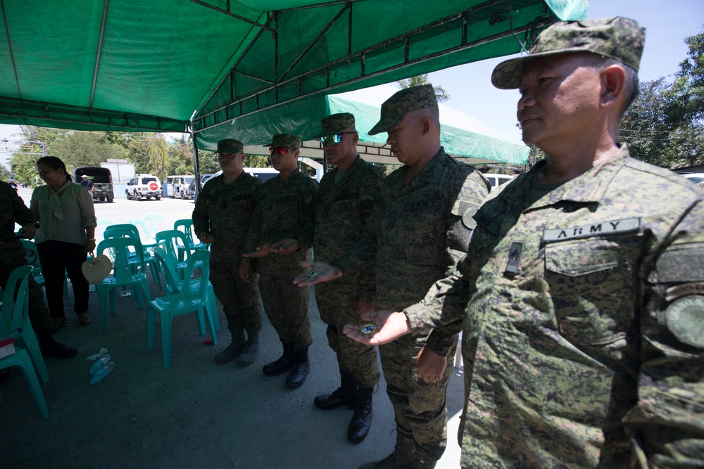 Balikatan 2019: Philippines, U.S., and Australian service members celebrate opening a new clinic