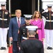 President Trump and the First Lady Await the President of the Republic of Korea