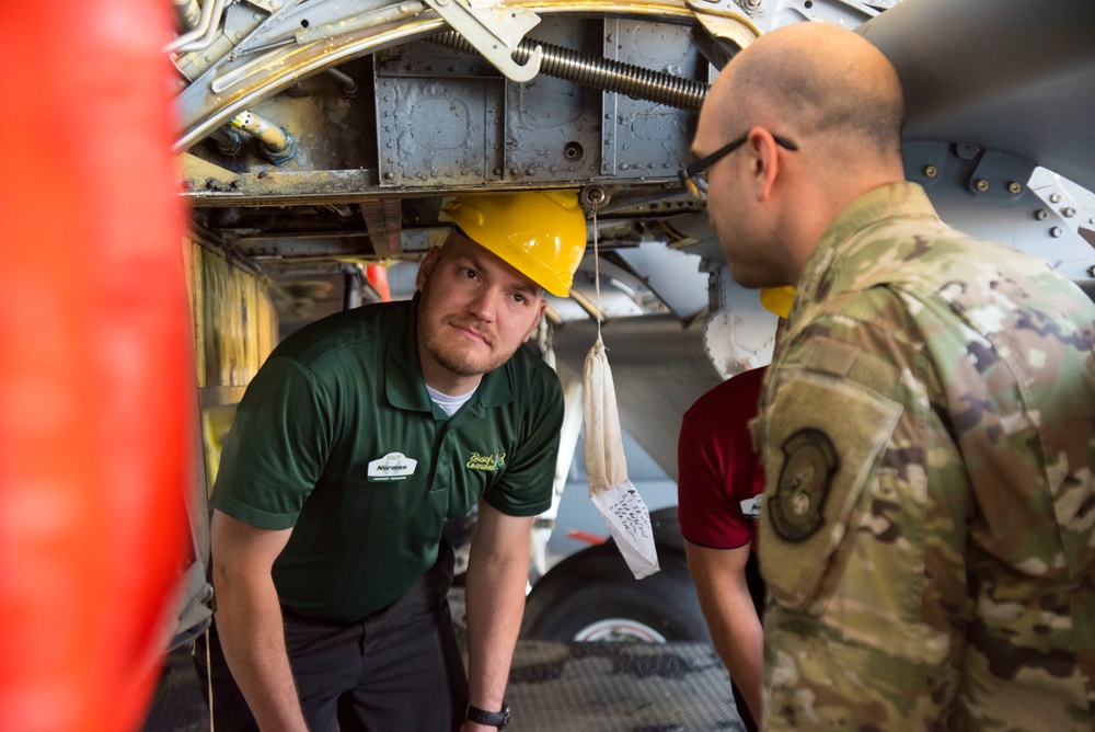 Busch Gardens Tampa Bay employees visit 6th Maintenance Squadron