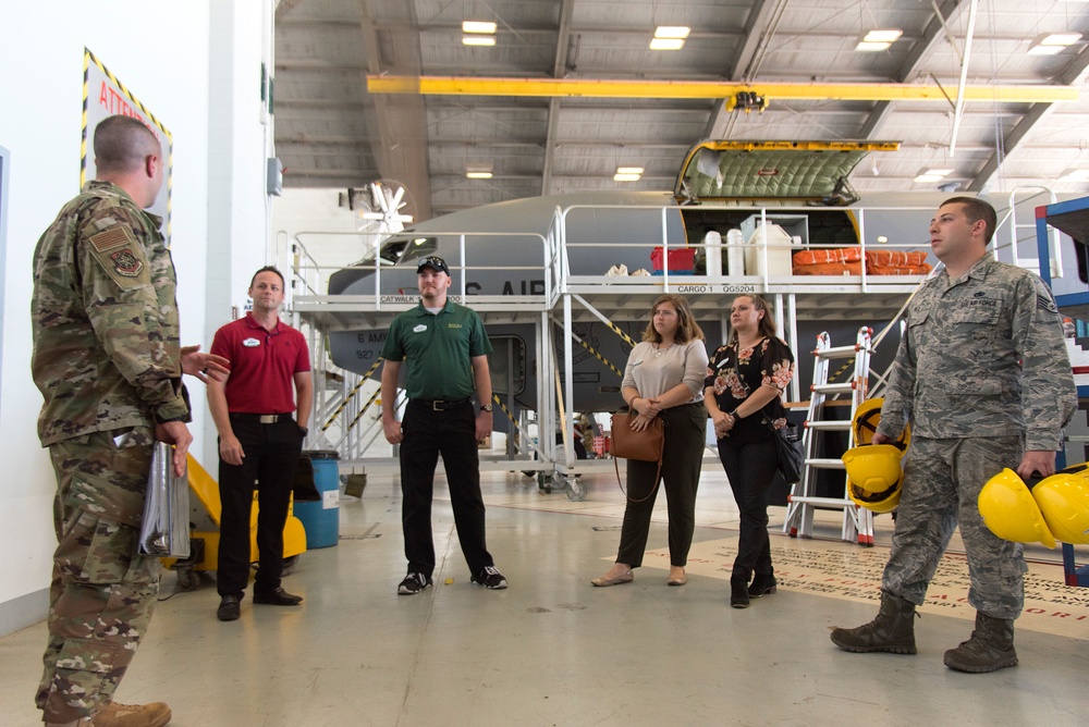 Busch Gardens Tampa Bay employees visit 6th Maintenance Squadron