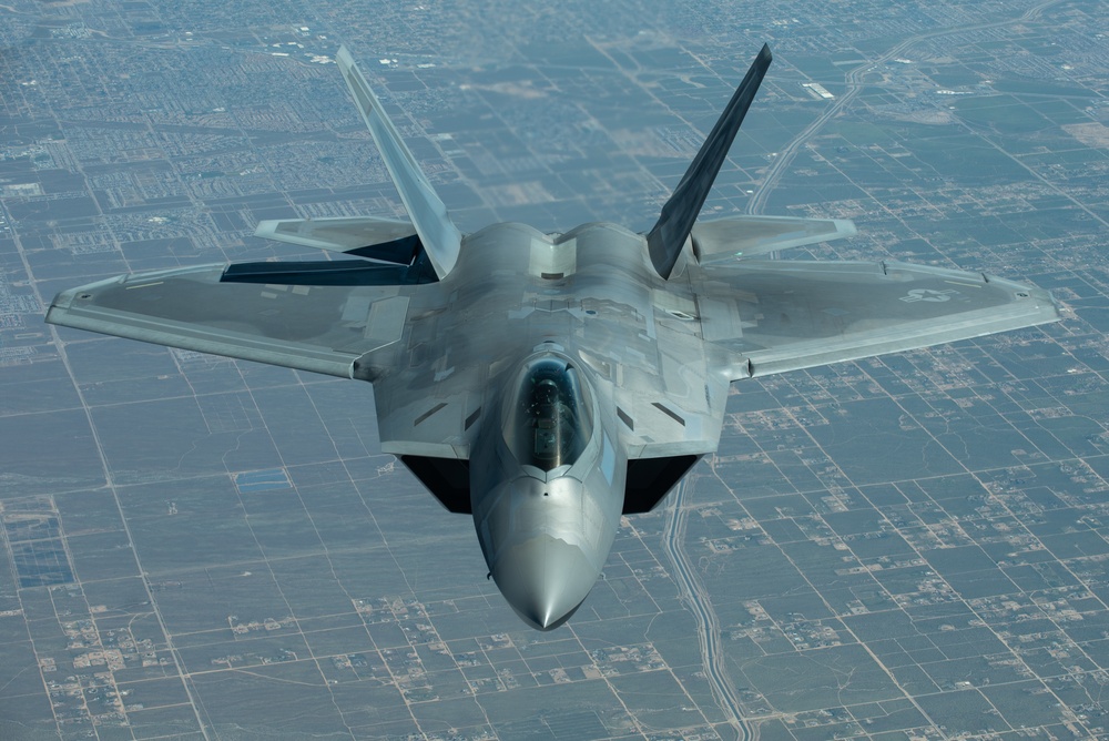 F-22 Raptor Flies over Northern California