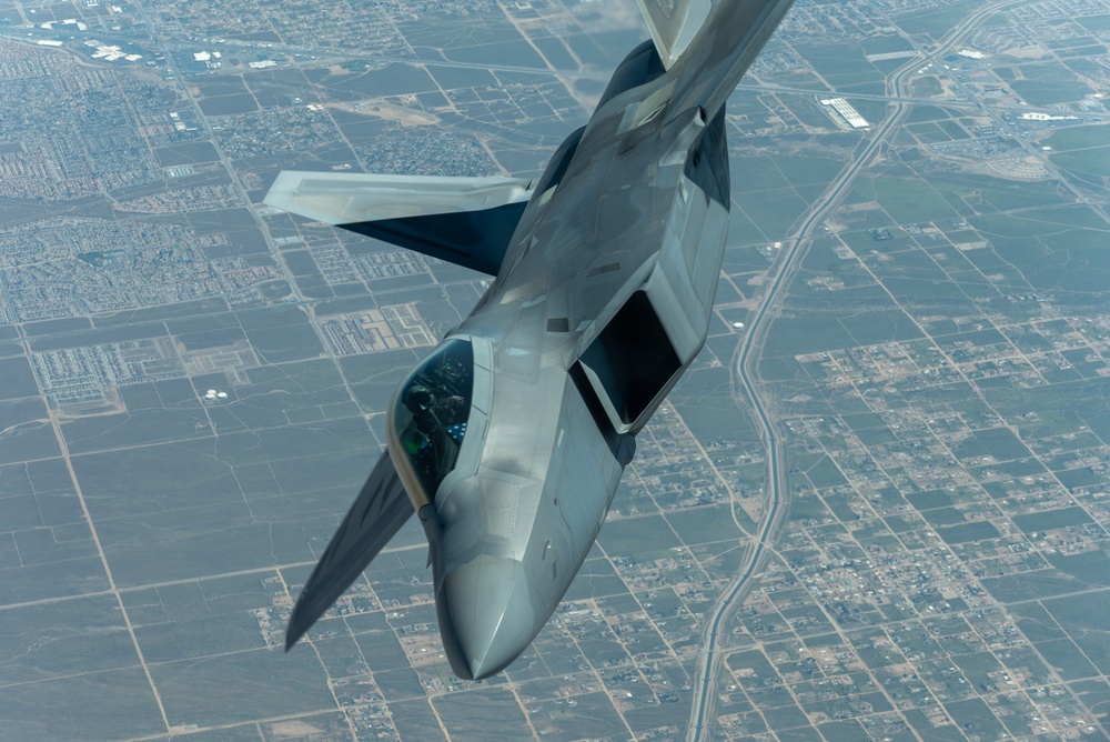 F-22 Raptor Flies over Northern California