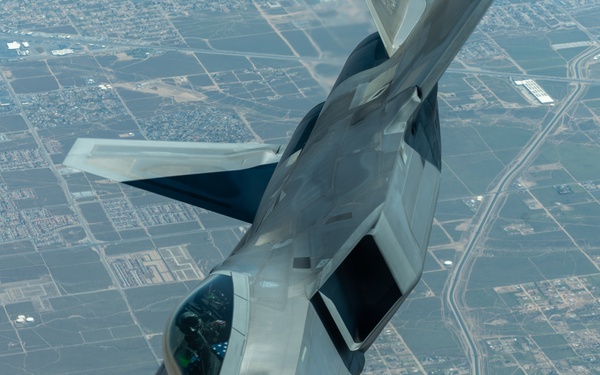 F-22 Raptor Flies over Northern California