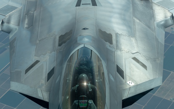 F-22 Raptor Flies over Northern California