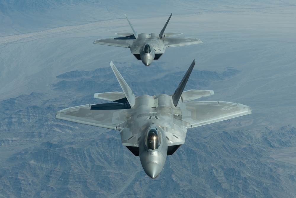 F-22 Raptor Flies over Northern California