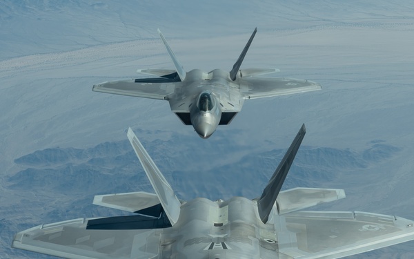 F-22 Raptor Flies over Northern California