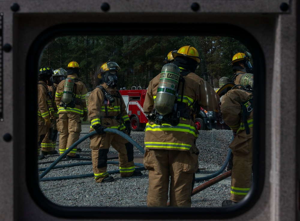 U.S. Air Force annual firefighter training burns at Shaw