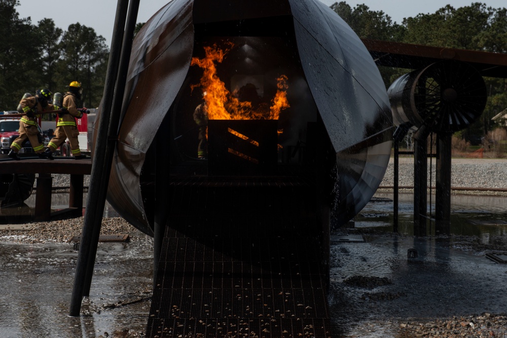 U.S. Air Force annual firefighter training burns at Shaw