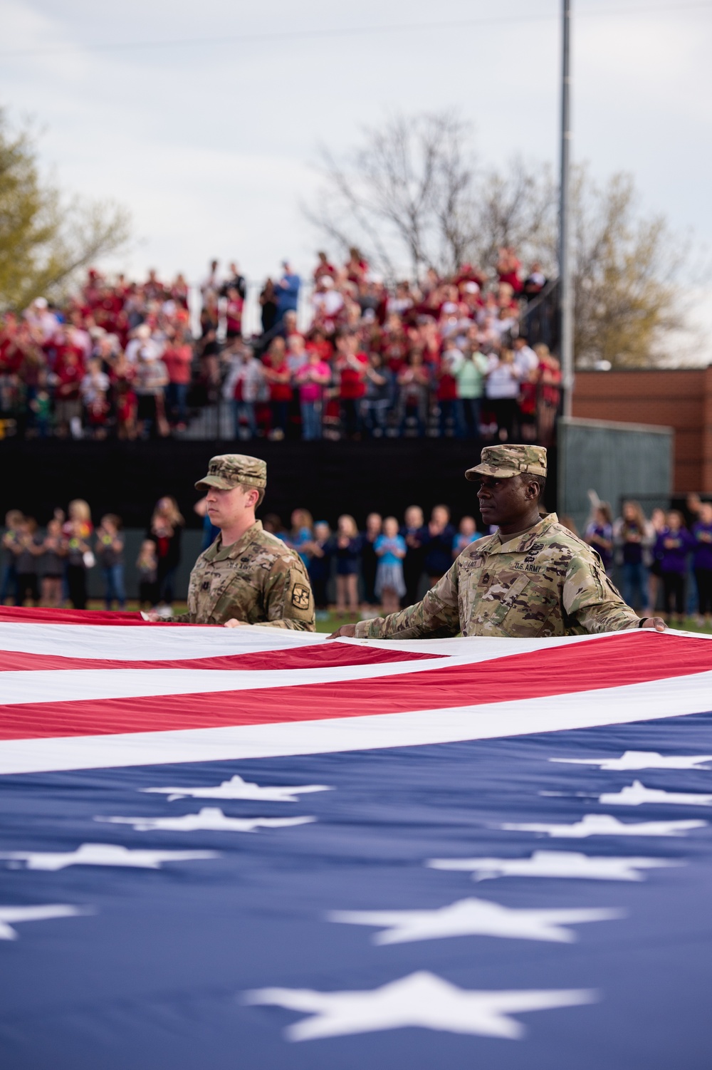 Team Tinker Airmen, families featured at OU Softball game