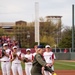 513th Air Control Group Commander throws first pitch for OU Softball