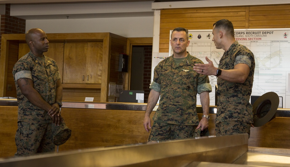 Lt.Gen. Rocco Visit to MCRD Parris Island