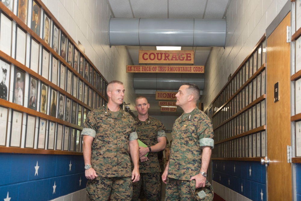 Lt.Gen. Rocco Visit to MCRD Parris Island