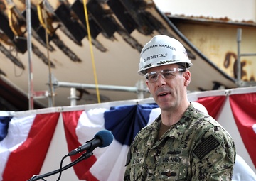 Navy lays keel of LPD 29