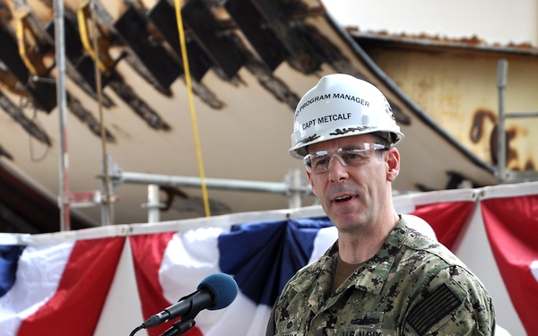 Navy lays keel of LPD 29