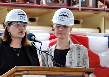 Navy lays keel of LPD 29