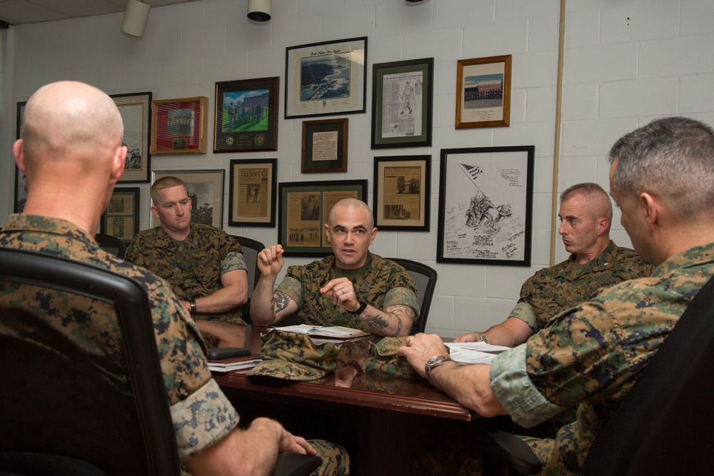 Lt.Gen. Rocco Visit to MCRD Parris Island