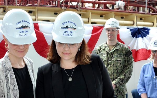 Navy lays keel of LPD 29