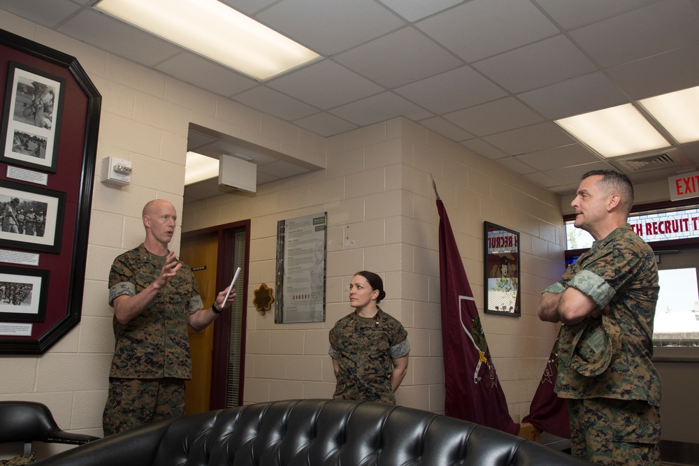 Lt.Gen. Rocco Visit to MCRD Parris Island