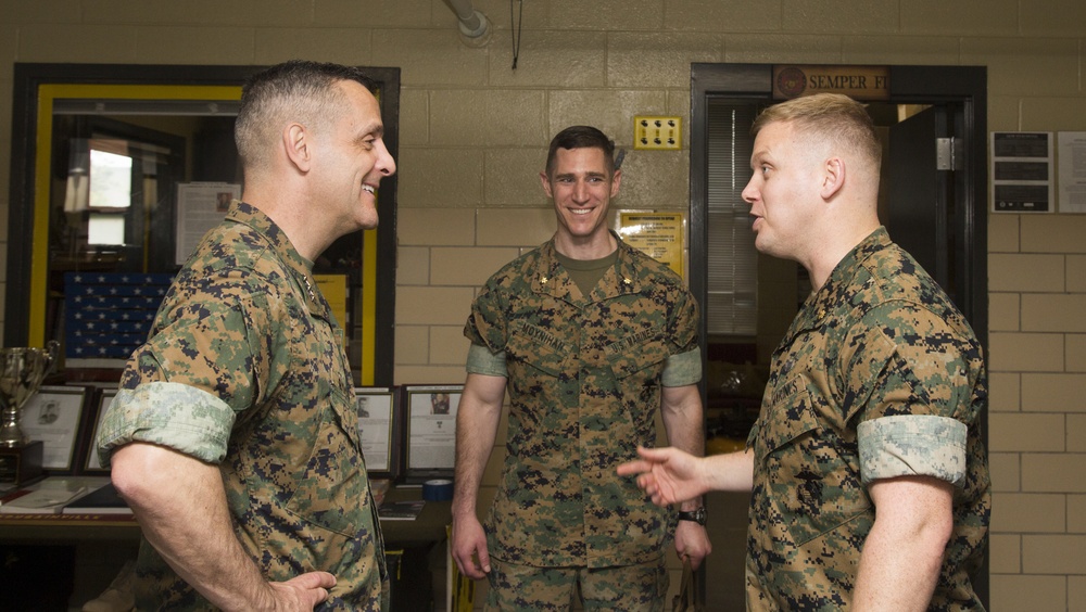 Lt.Gen. Rocco Visit to MCRD Parris Island