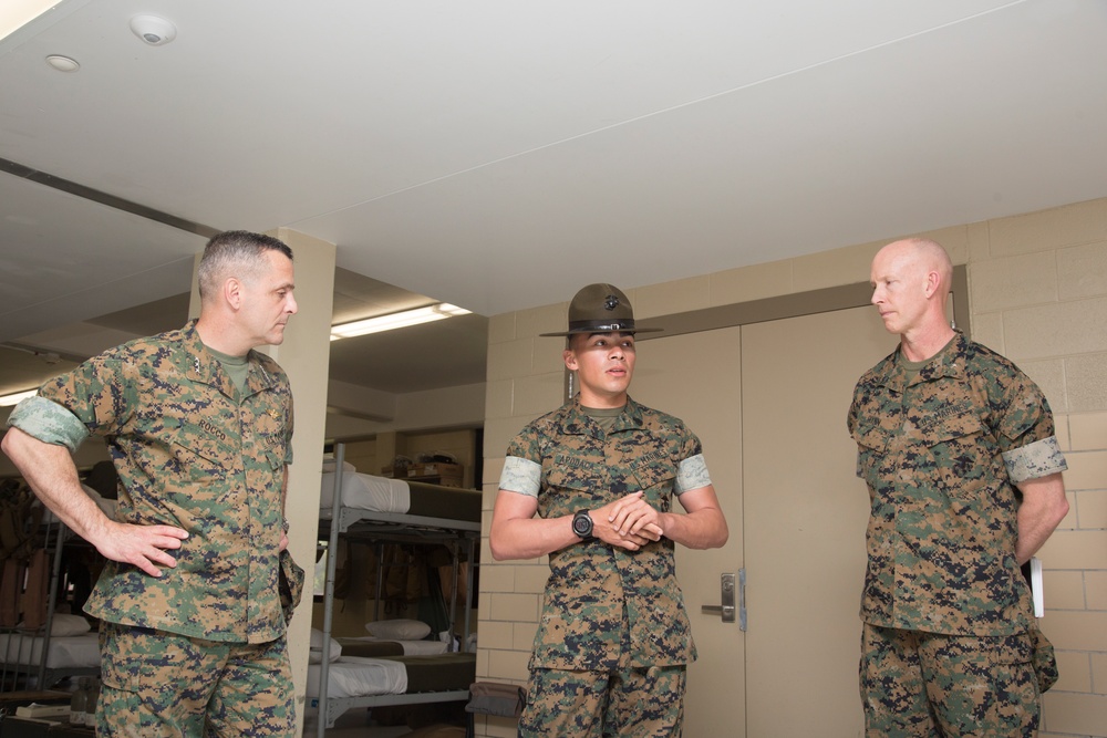 Lt.Gen. Rocco Visit to MCRD Parris Island