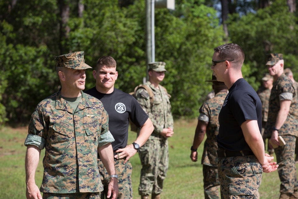 Lt.Gen. Rocco Visit to MCRD Parris Island