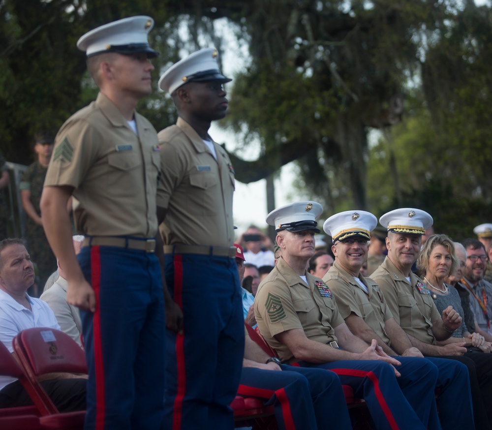 Lt.Gen. Rocco Visit to MCRD Parris Island