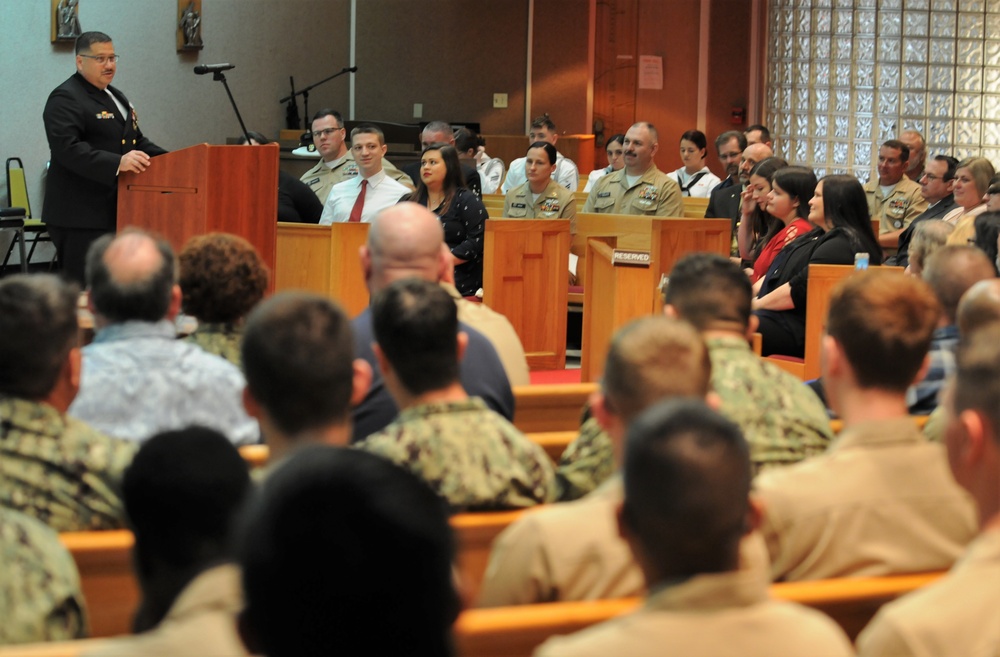 Navy’s Senior CTM Piped Ashore Following 30 Years of Faithful Service