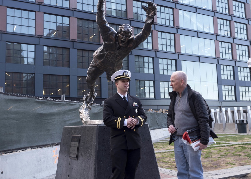 Navy Recruiters Take to the Streets of Boston