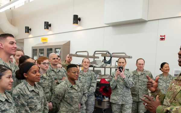 CMSAF Wright visits Peterson AFB