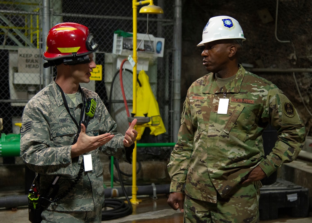 CMSAF Wright visits Peterson AFB