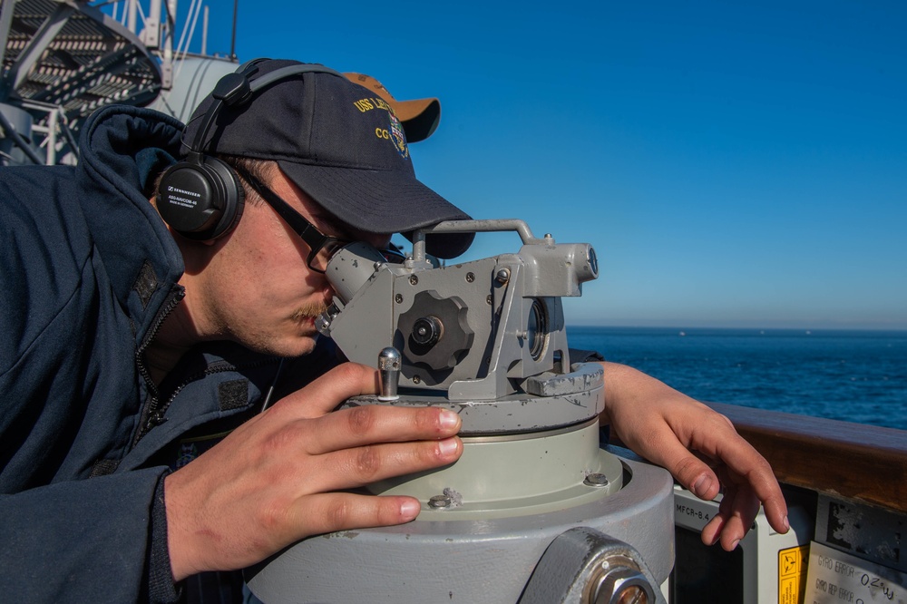 USS Leyte Gulf Transits Strait of Gibraltar