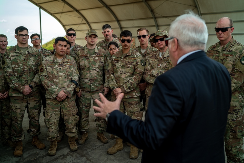 U.S. Ambassador To The Republic of Mozambique Meets With U.S. Service Members